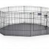 MidWest Playpen for Small Dogs Tool Free Setup Secure Door-8