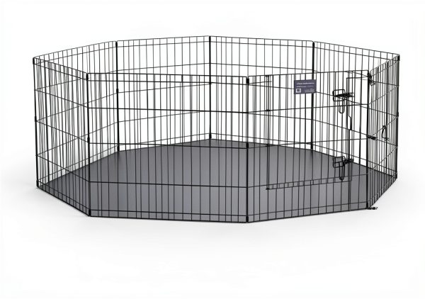 MidWest Playpen for Small Dogs Tool Free Setup Secure Door-8