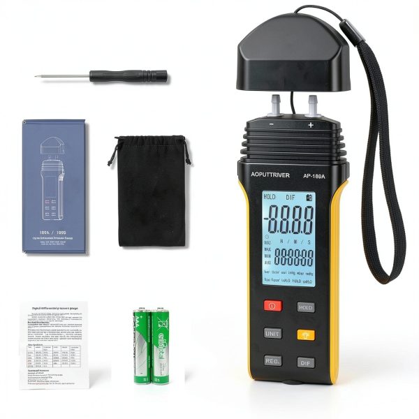 AOPUTTRIVER AP-189A Manometer High Accuracy Pressure Gauge-7