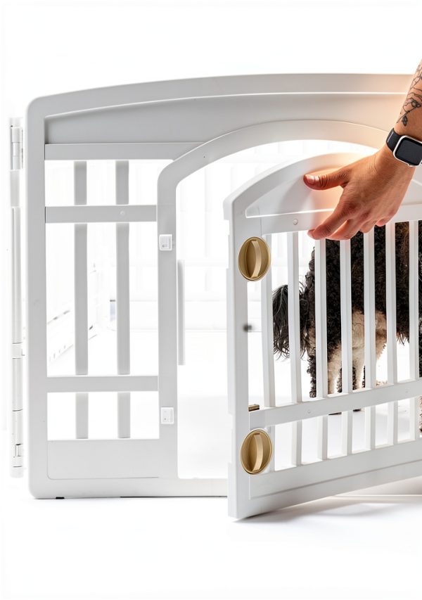 IRIS USA Dog Playpen Durable Plastic Indoor Outdoor Use-7