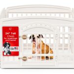 IRIS USA Dog Playpen Durable Plastic Indoor Outdoor Use-0