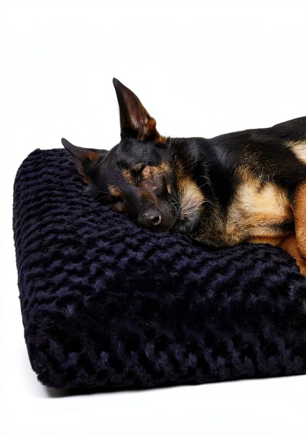 KSIIA Dog Crate Pad Ultra Soft Rose Velvet Support-1