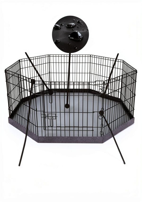 PETIME Dog Playpen Durable Oxford Fabric Foldable Pet Fence-1