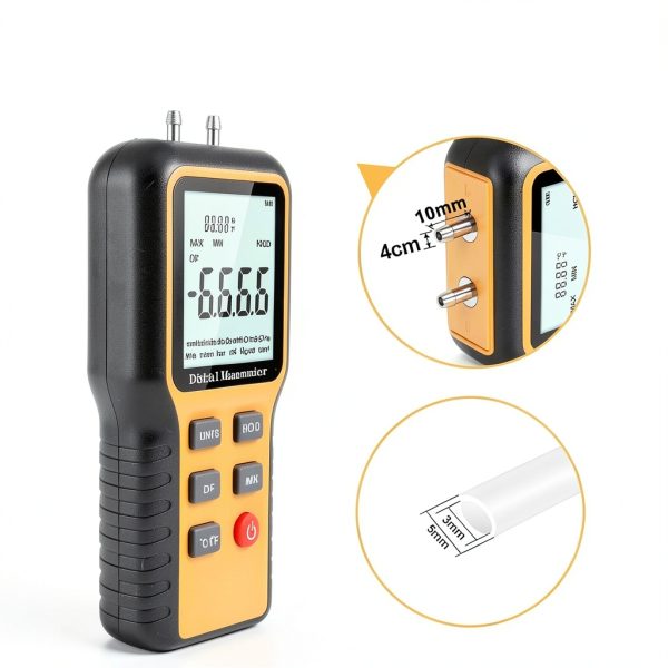 LYCEBELL Digital Manometer HVAC Gas Pressure Tester-3