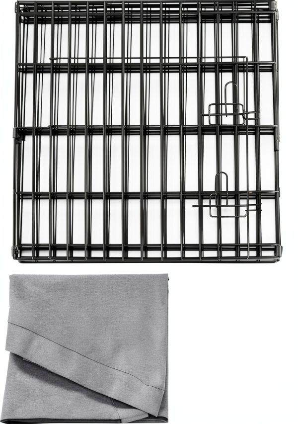PETIME Dog Playpen Durable Oxford Fabric Foldable Pet Fence-4