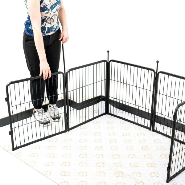 FXW Dog Playpen Portable Rust Proof Easy Assembly-4