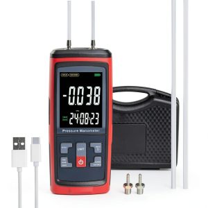LANDTEK Digital Manometer Data Log Air Pressure Meter-0
