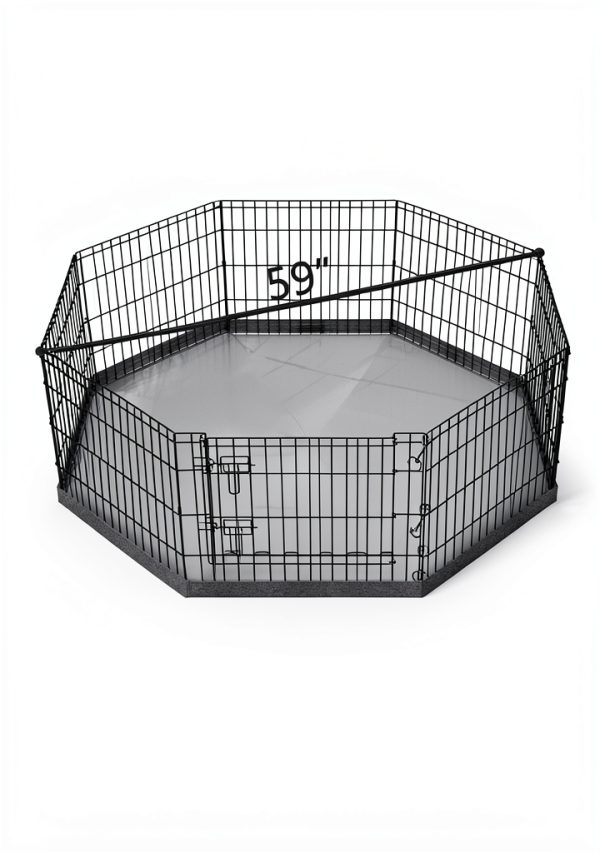 PETIME Dog Playpen Durable Oxford Fabric Foldable Pet Fence-2