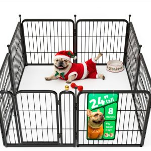 FXW Dog Playpen Portable Rust Proof Easy Assembly-0