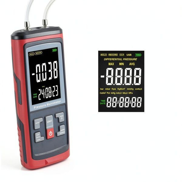 LANDTEK Digital Manometer Data Log Air Pressure Meter-4