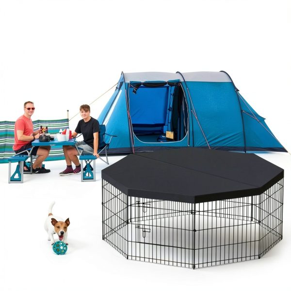 PEEKABOO Pet Playpen Mat Durable Oxford Fabric Indoor-6