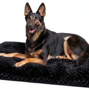 KSIIA Dog Crate Pad Ultra Soft Rose Velvet Support-0