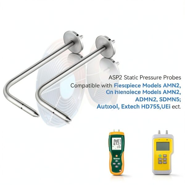 Ceoighe Static Pressure Probe HVAC Stainless Steel Magnetic-2