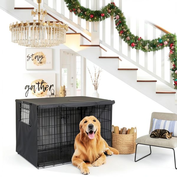 Explore Land Dog Crate Cover Heavy Duty Oxford Cloth-4