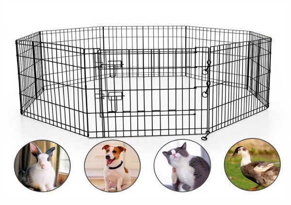 PETIME Dog Playpen Durable Oxford Fabric Foldable Pet Fence-6