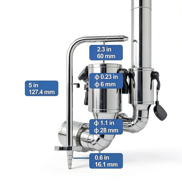 STPCTOU Static Pressure Probe Stainless Steel Manometer-1