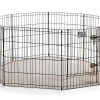 MidWest Playpen for Small Dogs Tool Free Setup Secure Door-0