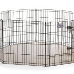 MidWest Playpen for Small Dogs Tool Free Setup Secure Door-0