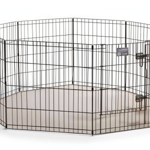 MidWest Playpen for Small Dogs Tool Free Setup Secure Door-0