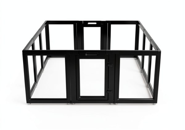 FXW Dog Playpen Transparent Panels Removable Divider-5