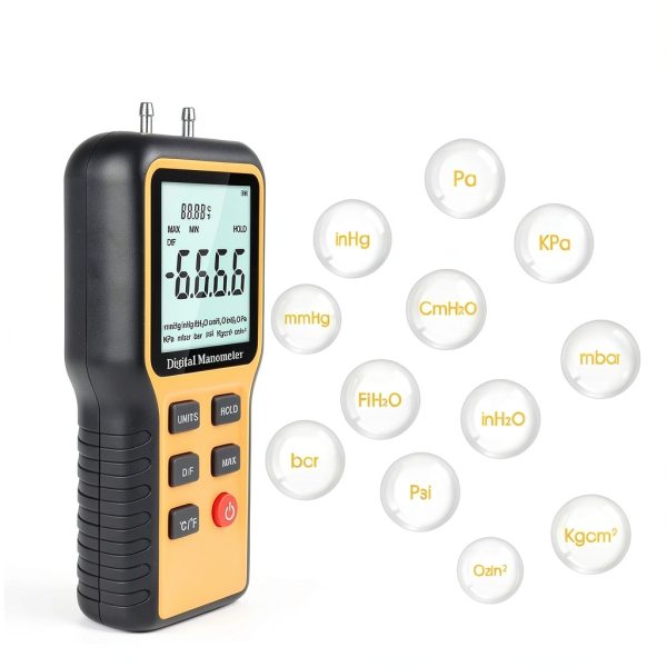 LYCEBELL Digital Manometer HVAC Gas Pressure Tester-1