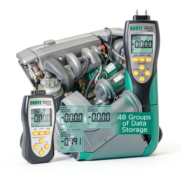 DUOYI Digital Manometer 241KPa Wide Range Gauge-5