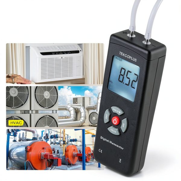 TekcoPlus Digital Manometer for HVAC-5