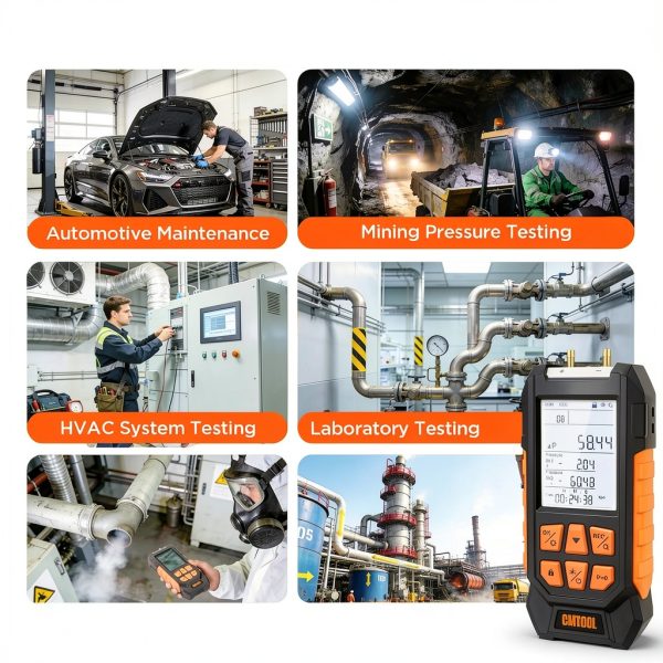 Digital Manometer CMTOOL Portable Pressure Gauge-5