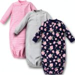 Hudson Baby Girls Nightgown Organic Cotton Navy-0