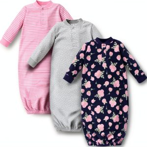 Hudson Baby Girls Nightgown Organic Cotton Navy-0