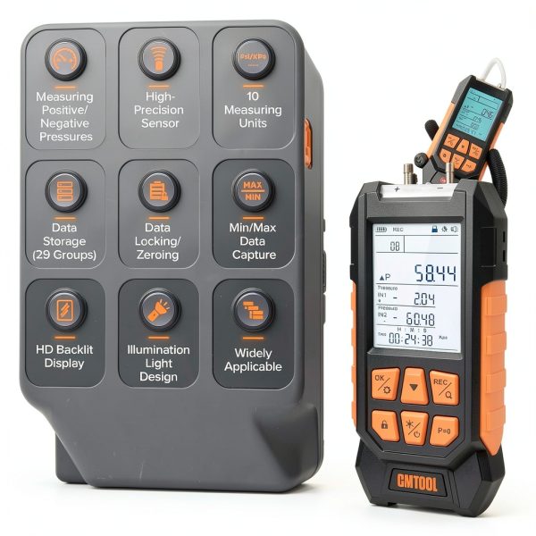 Digital Manometer CMTOOL Portable Pressure Gauge-1
