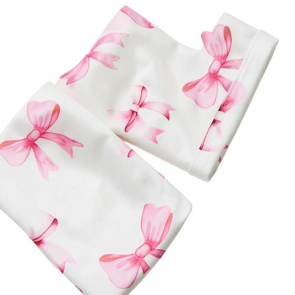Lullaby Pink Knotted Nightgown 0-3 Months Soft Polyester Sleepwear-5