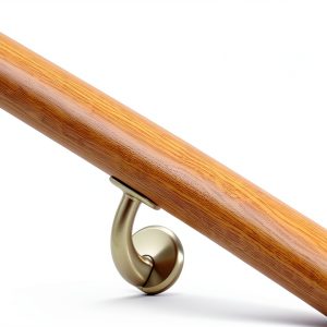 Modern Aluminum Handrail 3 FT Cherry Wood Grain by Picesa Wall Mounted-0